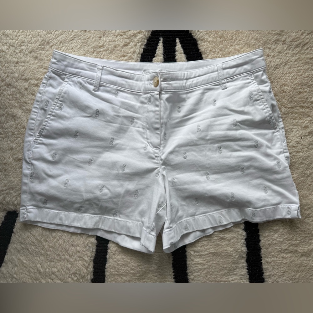 Tommy Bahama White Embroidered Women's Shorts